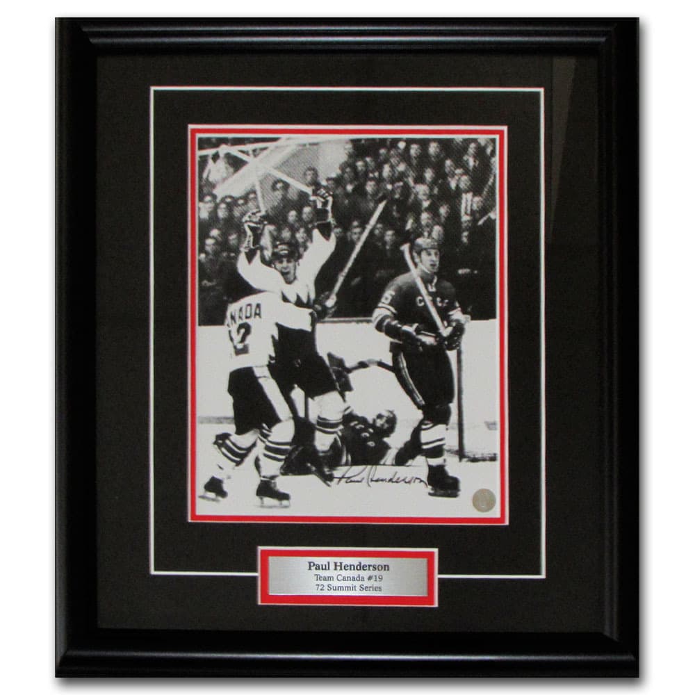 Paul Henderson Autographed 1972 Summit Series Framed 8X10 Photo - NHL ...