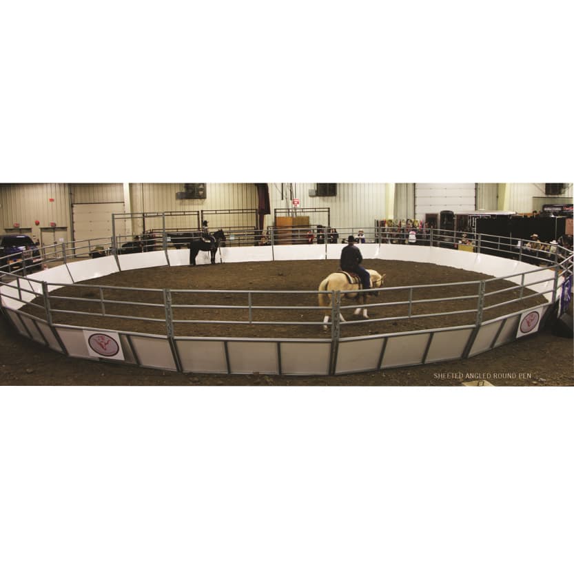 2W Livestock Equipment SHEETED ANGLED ROUND PEN PANEL (Sold ...