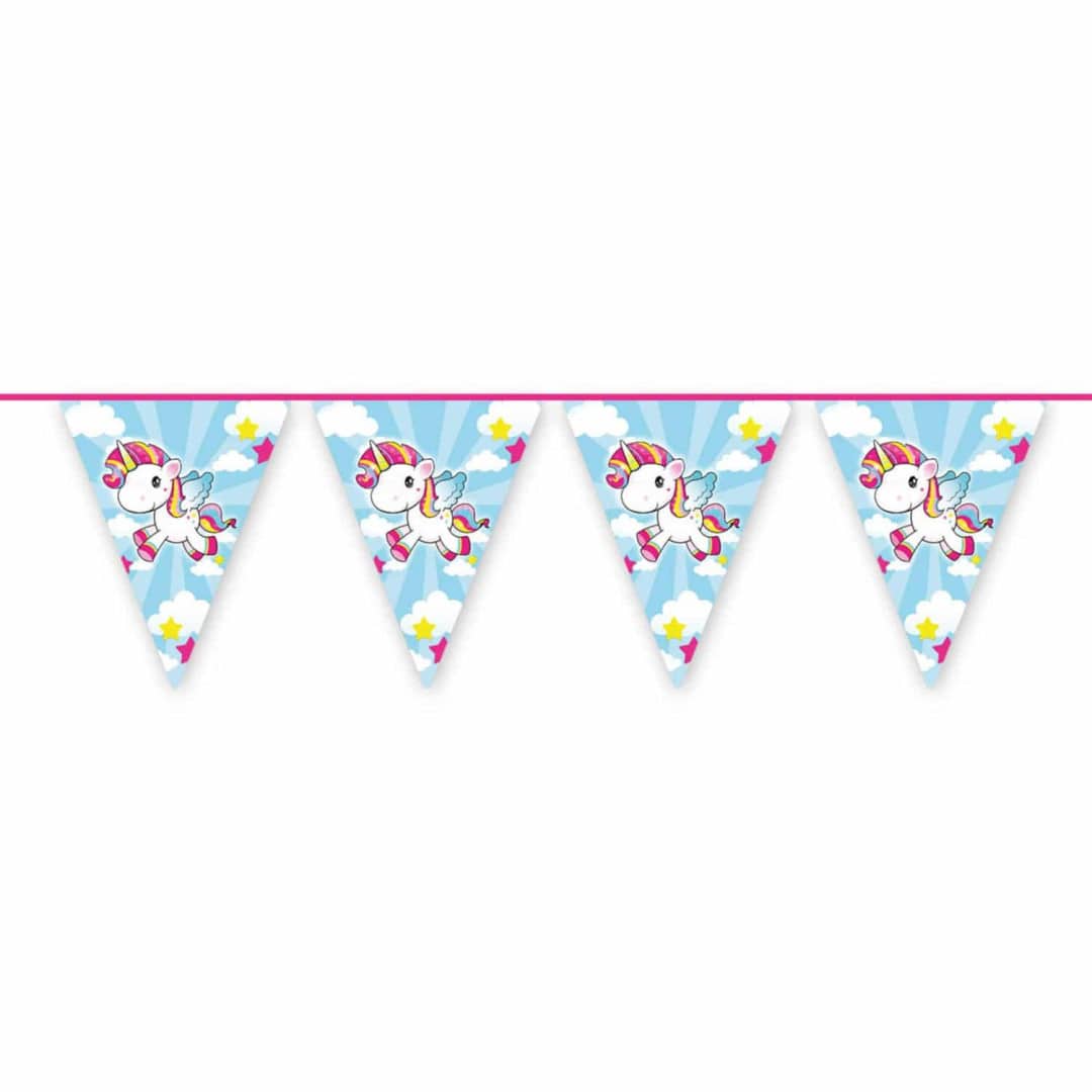 Unicorn baby pennant garland