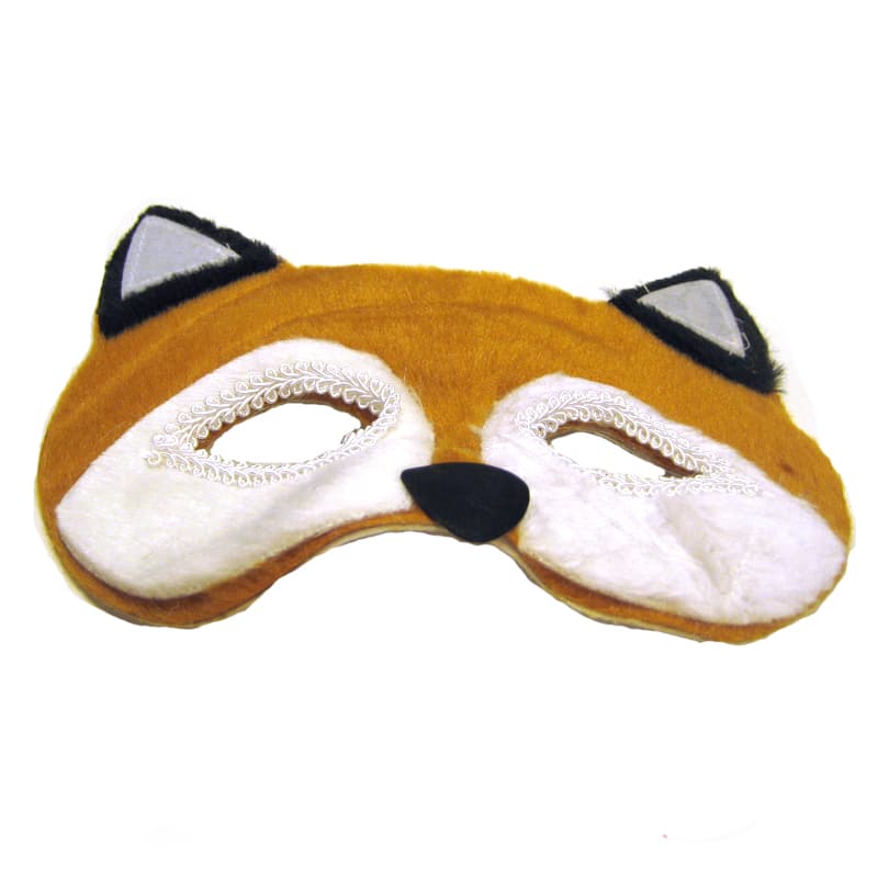 Buy Plush Animal Half Masks: Fox, Lion, Panda, Raccoon - Cappel's