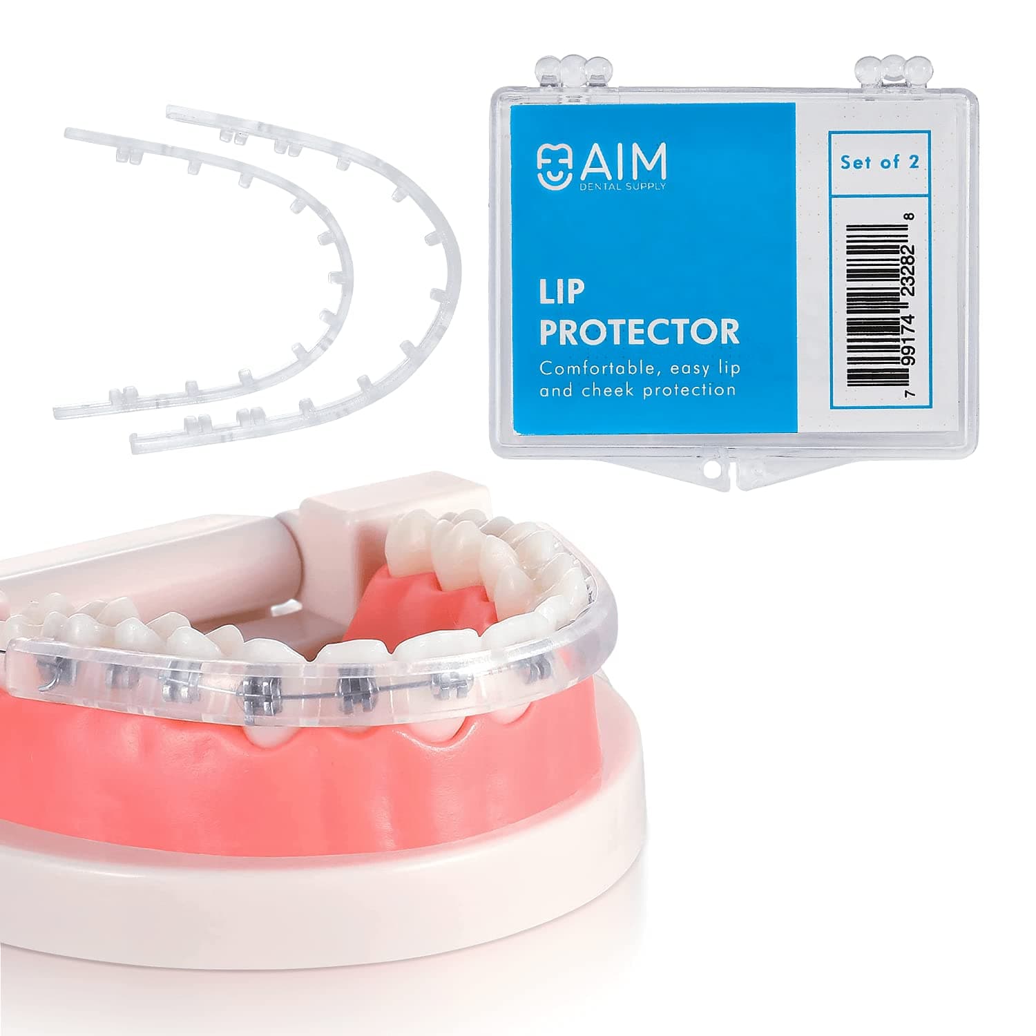 AIM DENTAL SUPPLY Lip Protector for Braces - Orthodontic Pain-Relief ...