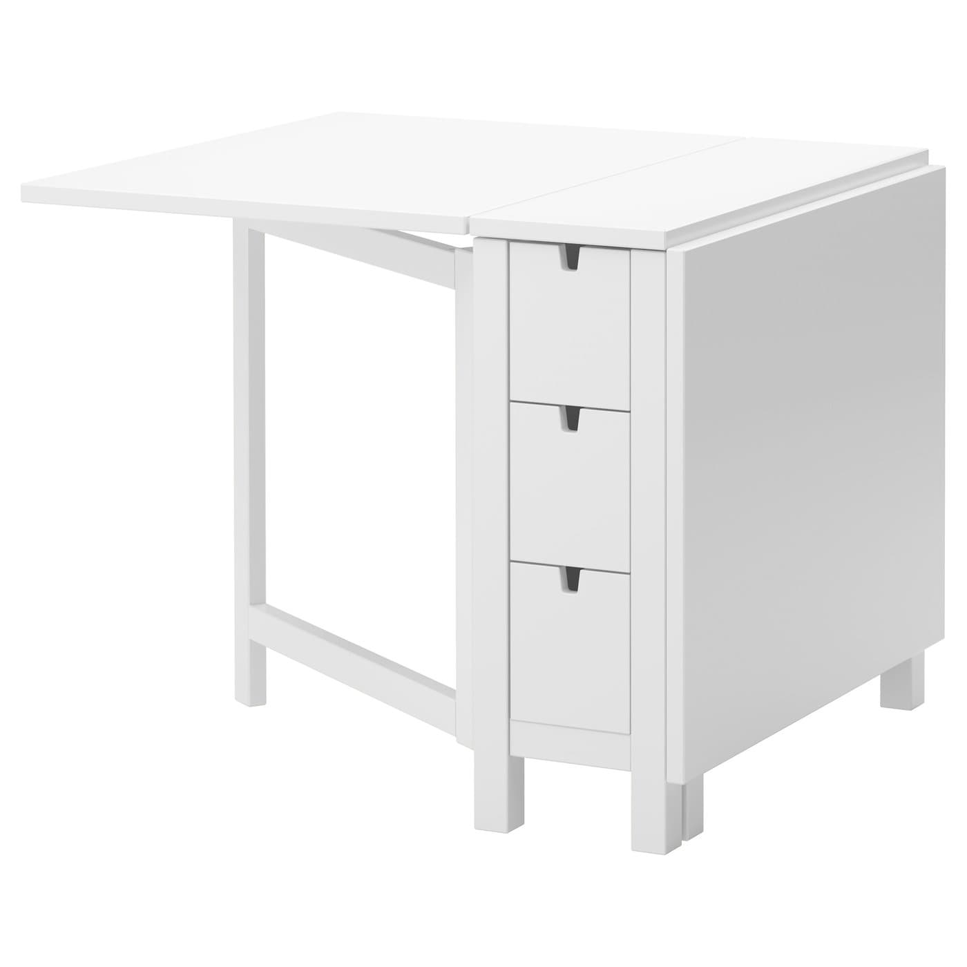 NORDEN Gateleg table, white - IKEA
