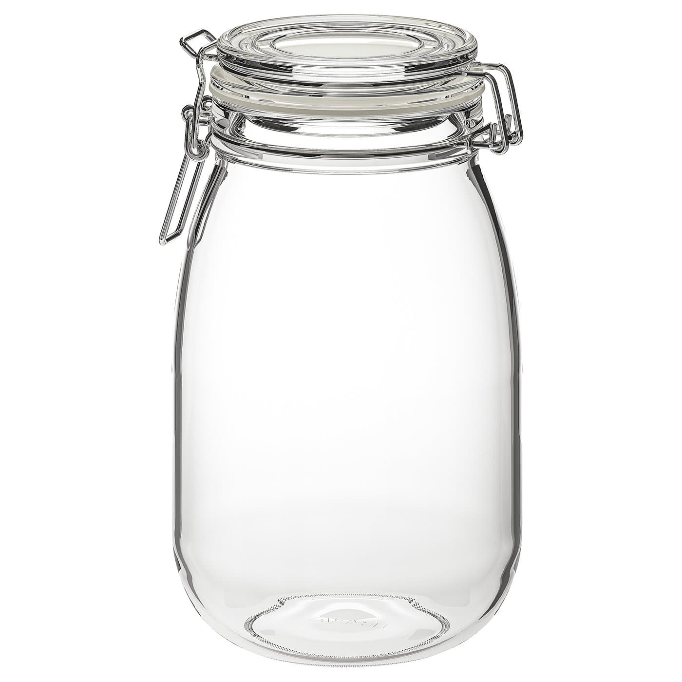 KORKEN jar with lid, clear glass, 1.8 l - IKEA