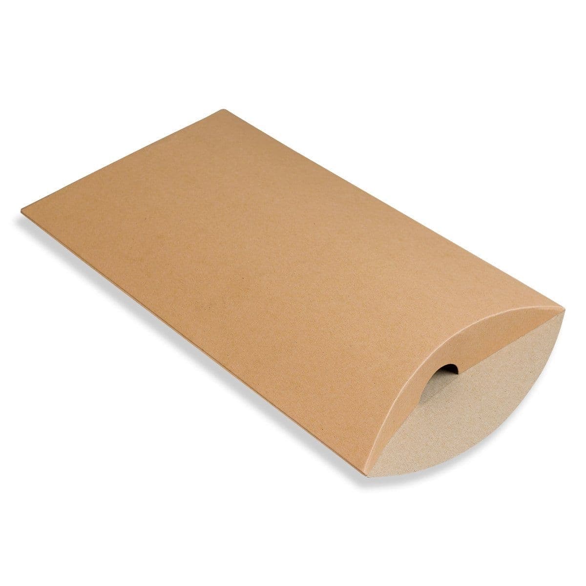 Kraft Pillow Boxes - 162 x 114 x 35mm | Sustainable & Biodegradable