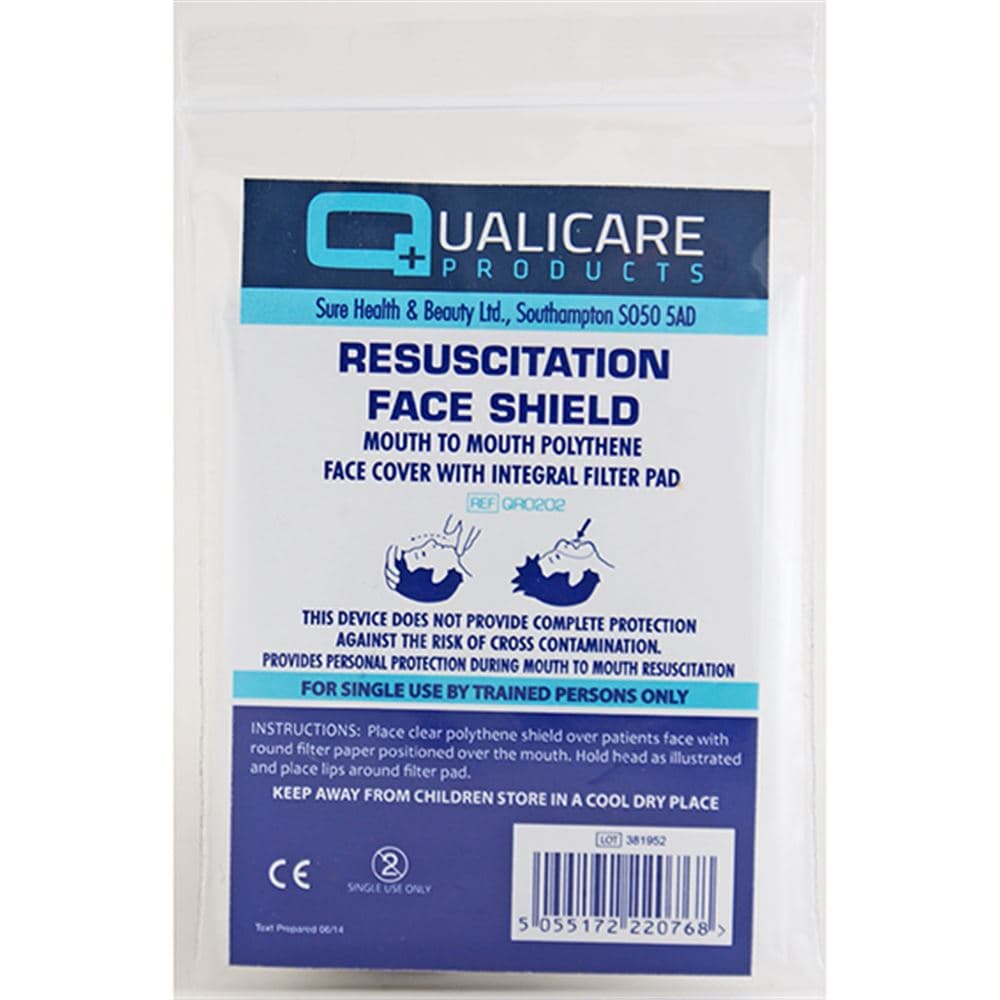 Resuscitation Face Shield with Filter Pad | Safetec Direct