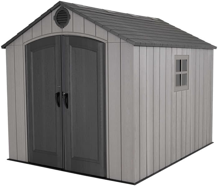 Review Info - Lifetime 8x10 Rough Cut Plastic Shed Kit w/ Floor - 4730