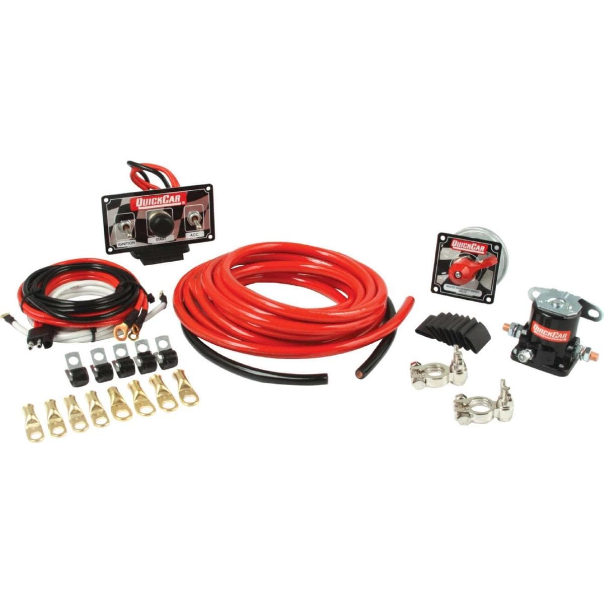 Quickcar Wiring Kit, Ignition / Battery, Premium, 4 Gauge (Battery ...