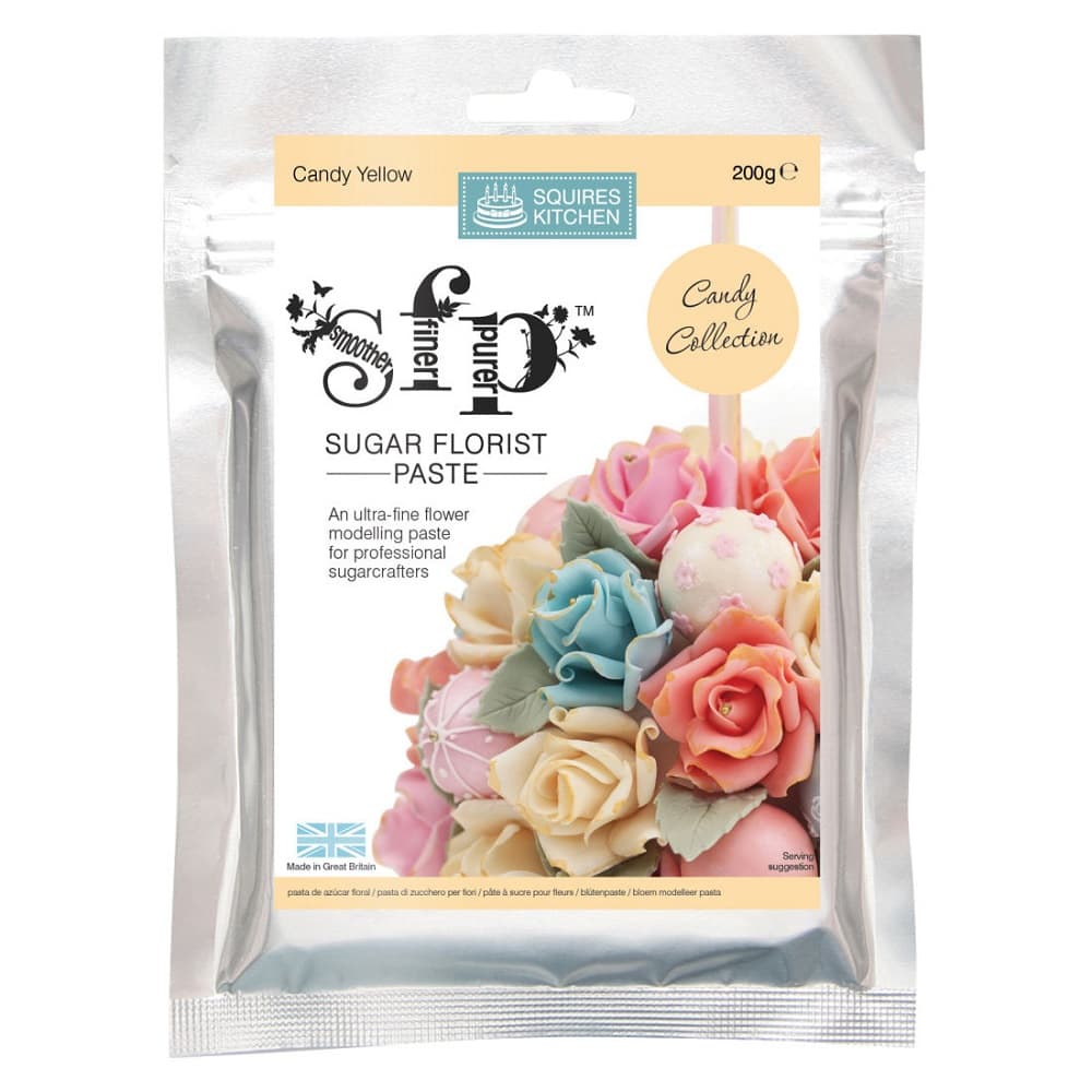 Sugar Florist Paste: 200g Squires, Candy Yellow - The Big Kitchen ...