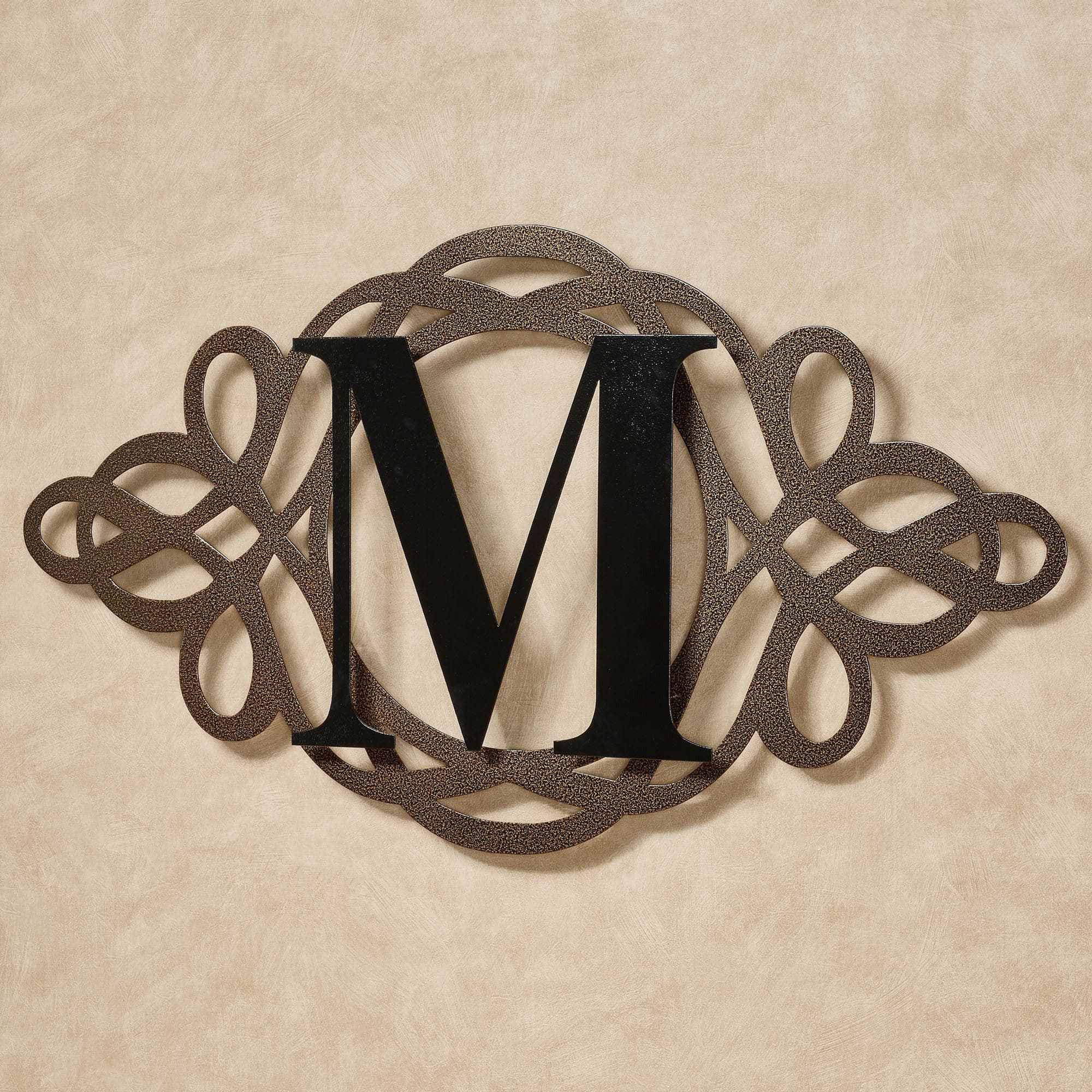 Large Metal Monogram Letters