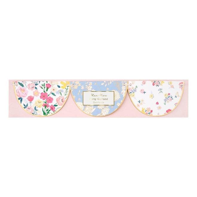 Happy Birthday Floral Garland By Meri Meri - Vibrant Home