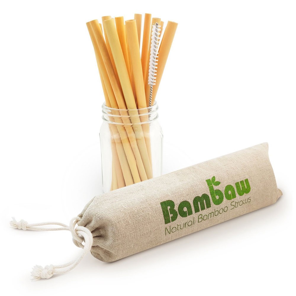 Bambaw Bamboo Straws - 12 Pack