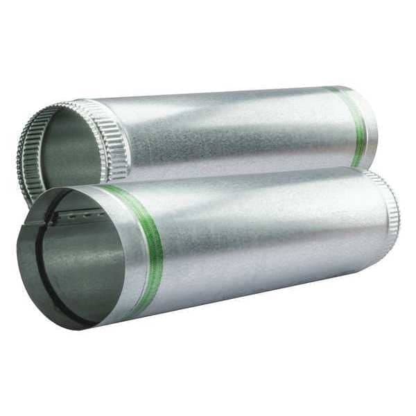 Greenseam Round Rigid Ducts, 14 in Duct Dia, Galvanized Steel, 24 ga GA ...