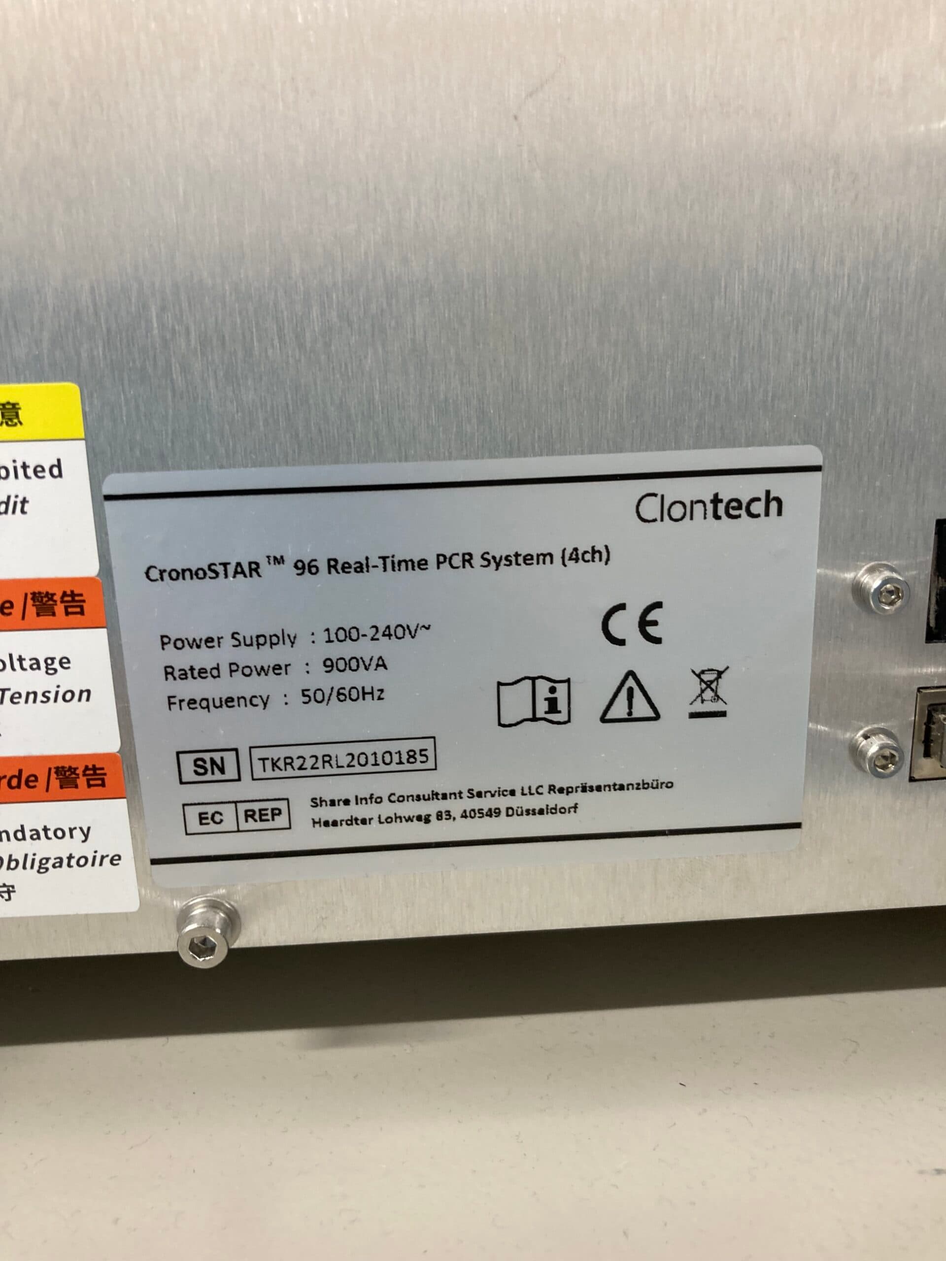 Clonetech(ワケンビーテック)/640231/クロノスター96 リアルタイムPCR/4ch/￥1,584,000→￥1,108 ...