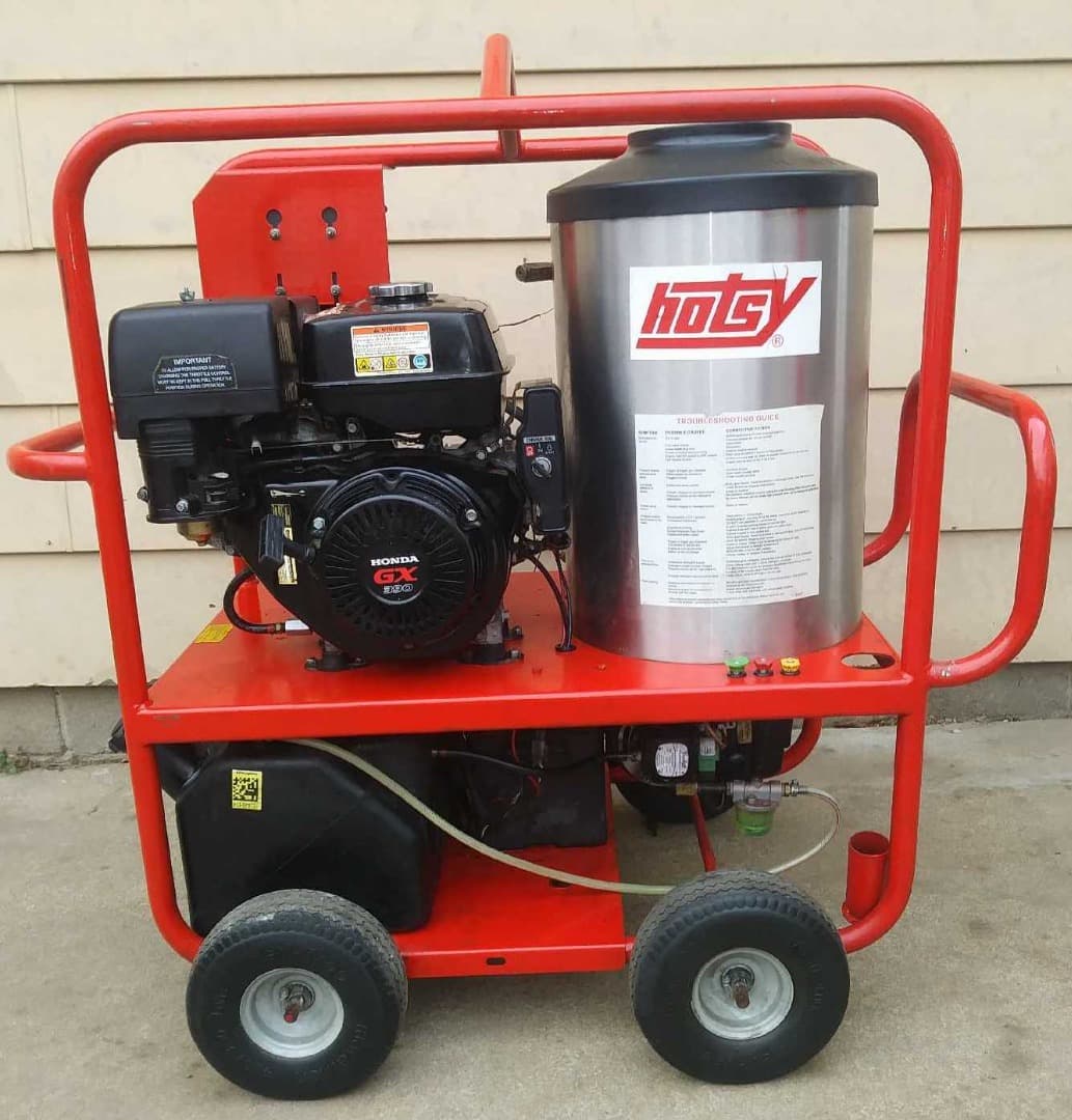 Used Hotsy 1075SSE Hot Water Gas / Diesel 4GPM @ 3500PSI Pressure Washer