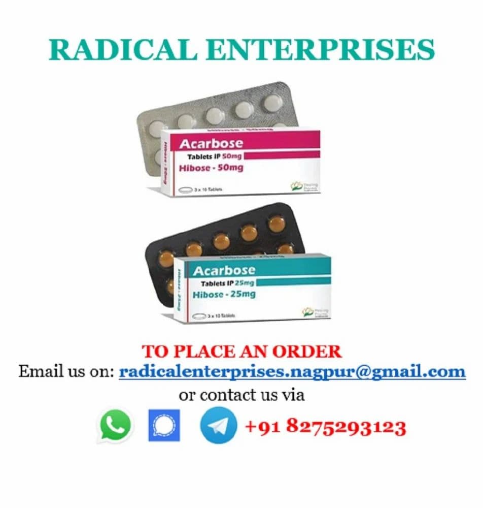 Acarbose Tablets 25mg / 50mg at ₹ 100/stripe in Nagpur | ID: 2851035545630