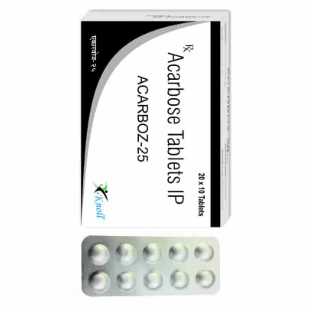 Acarbose Tablets 25mg (20*10 Strips) at ₹ 200/strip in Nagpur | ID ...