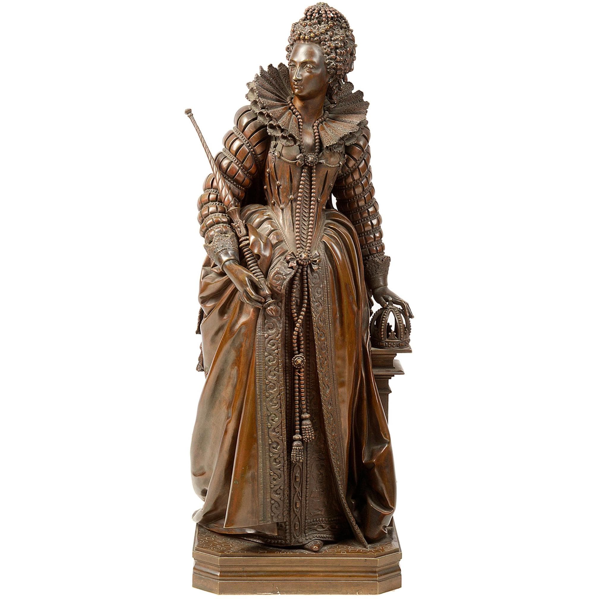 Bronze Statue of Queen Elizabeth 1 by Math. Moreau at 1stDibs | queen ...