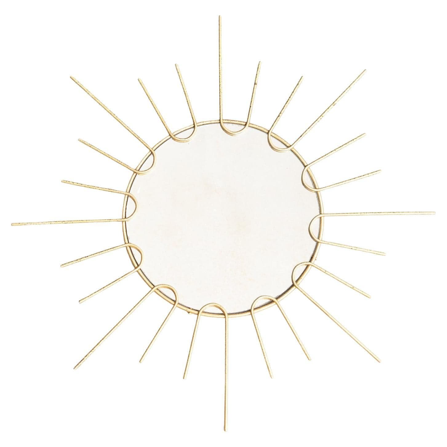 Mid-Century Modern Sunburst Mirror Brass, circa 1960 For Sale at 1stDibs