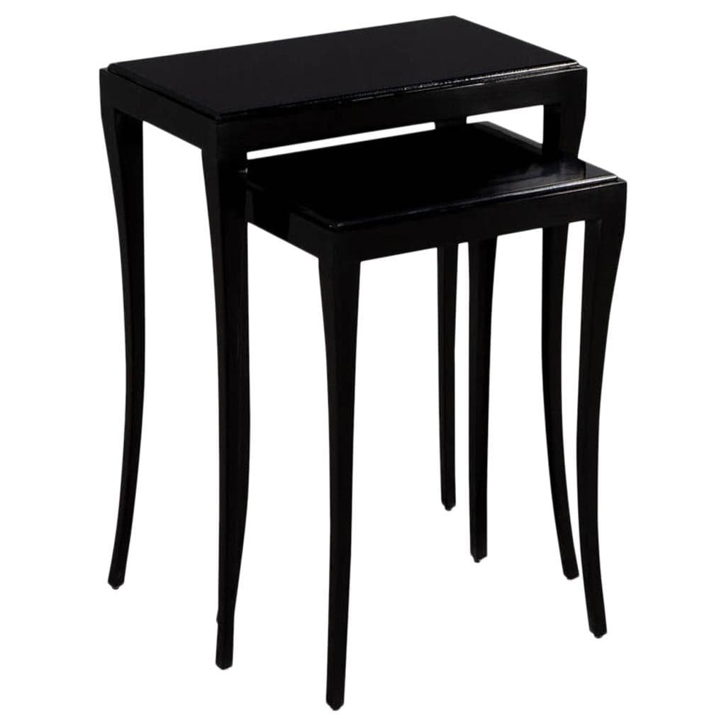Set of 3 Nesting Tables in Black For Sale at 1stDibs