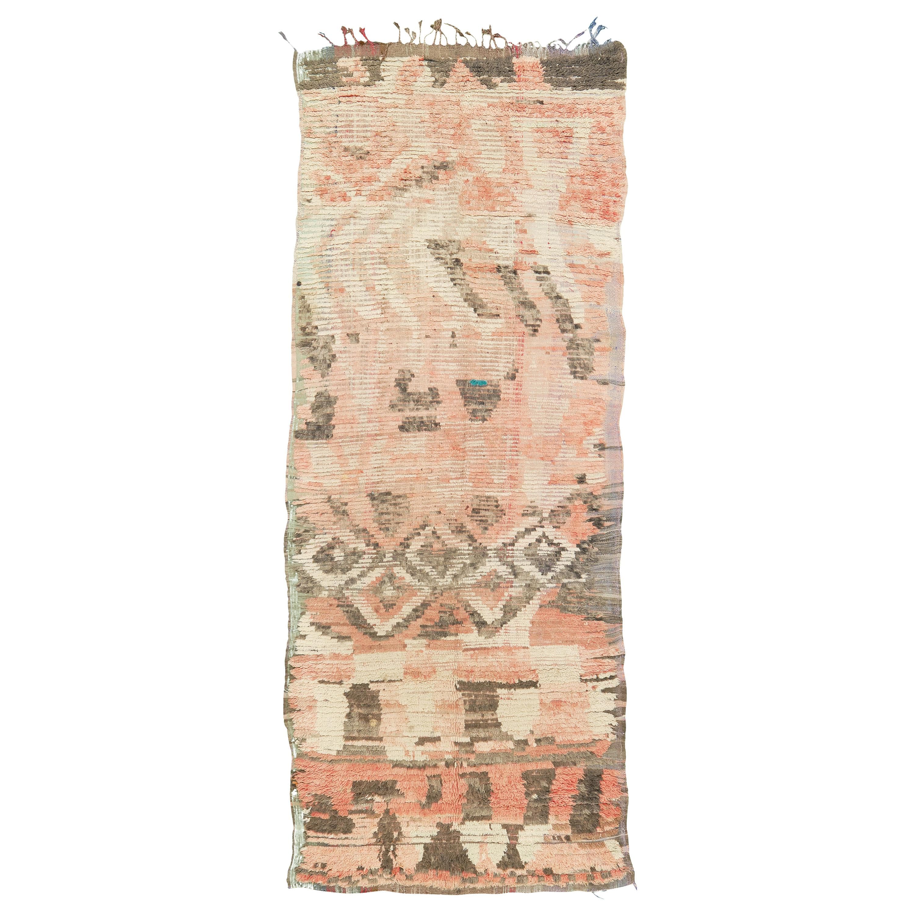 Vintage Moroccan High Atlas Berber Tribe Kilim For Sale at 1stDibs