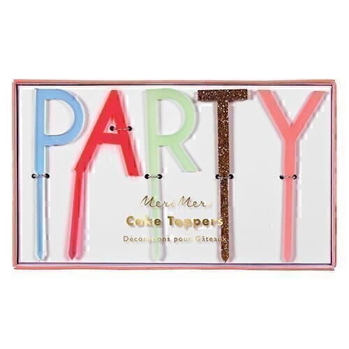 Toppers para Bolo Party Meri Meri