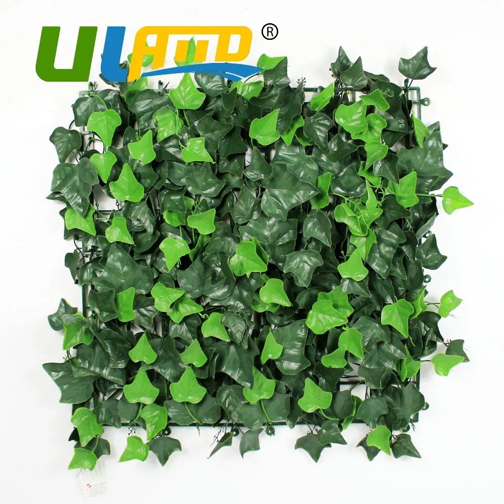 ULAND 25x25cm/pc Artificial Boxwood Foliage UV Indoor Plastic Ivy Fence ...