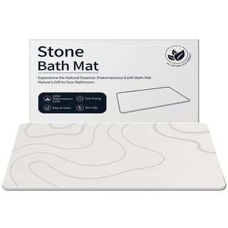 Stone Bath Mat Diatomaceous Earth - Bed Bath & Beyond - 42378813