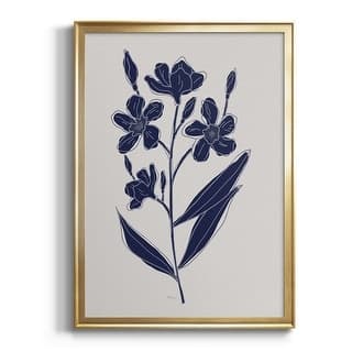 Indigo Botanical Study I Premium Framed Print - Ready to Hang - Bed ...