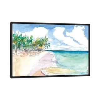 iCanvas "Turquoise Waters At Seven Mile Beach Negril Jamaica" by Markus ...