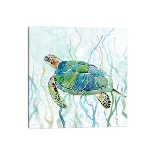 iCanvas "Sea Turtle Swim II" by Carol Robinson Canvas Print - Bed Bath ...