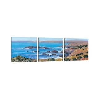 iCanvas "Panoramic Ocean View I" by Tim OToole 3-Piece Canvas Wall Art ...