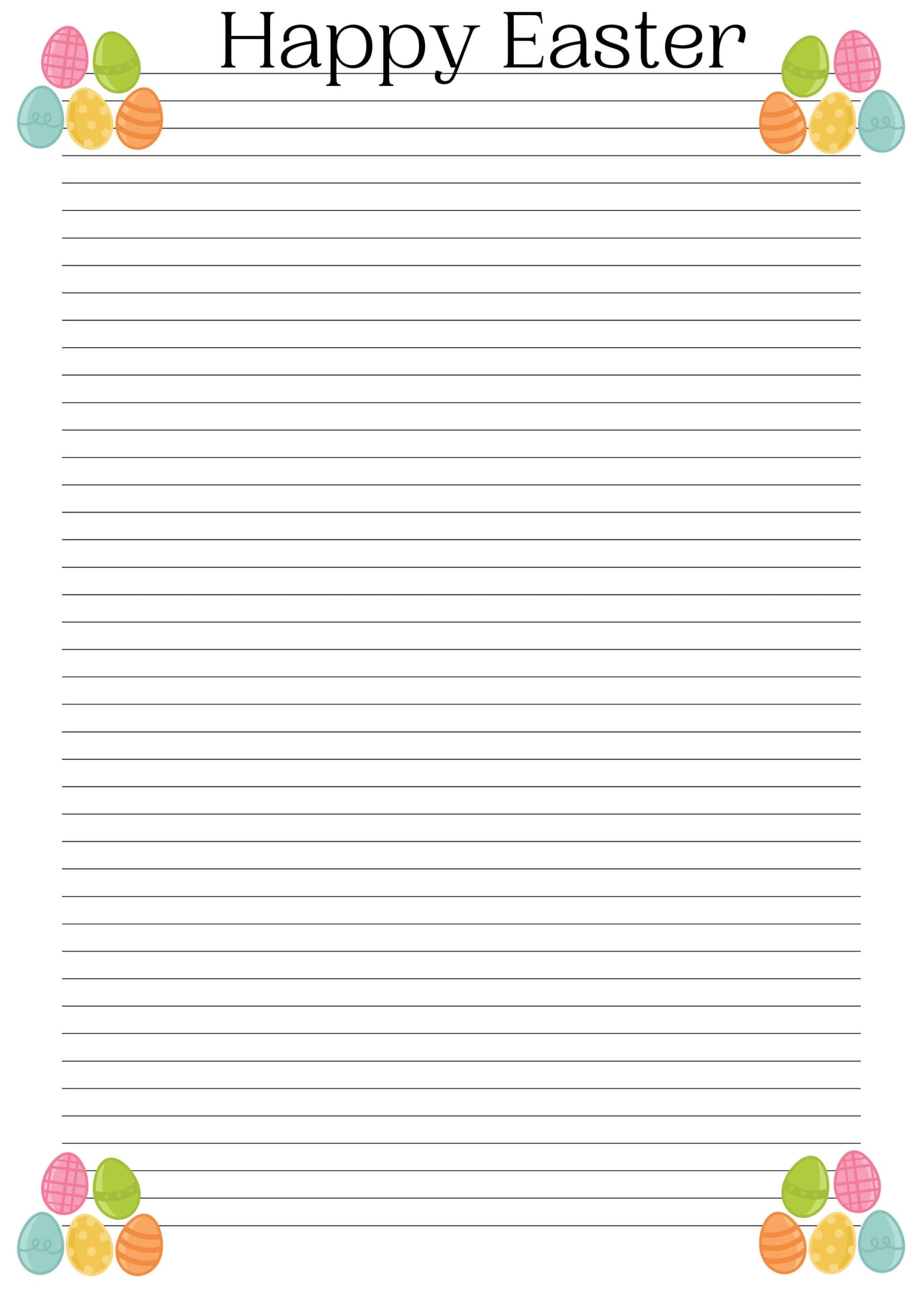 Easter Writing Paper Printable | All FREE Printables