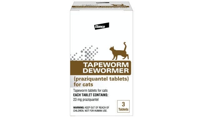 Tapeworm Dewormer (praziquantel tablets) for Cats