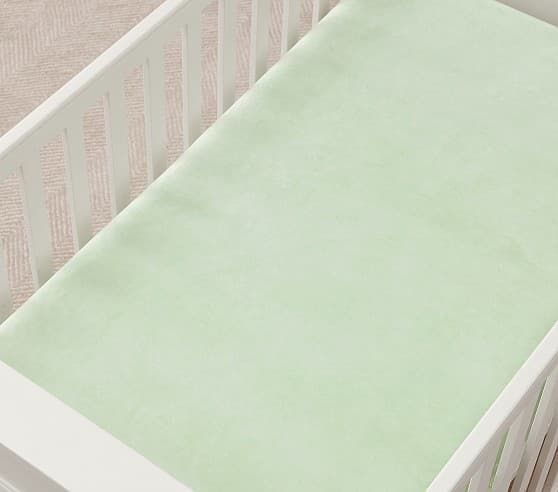 Luxe Solid Chamois Crib Fitted Sheet | Pottery Barn Kids