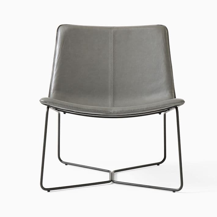 Slope Leather Lounge Chair | West Elm