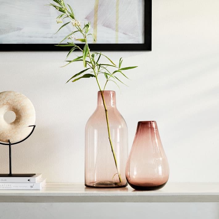 Pure Currant Recycled Glass Vases | West Elm