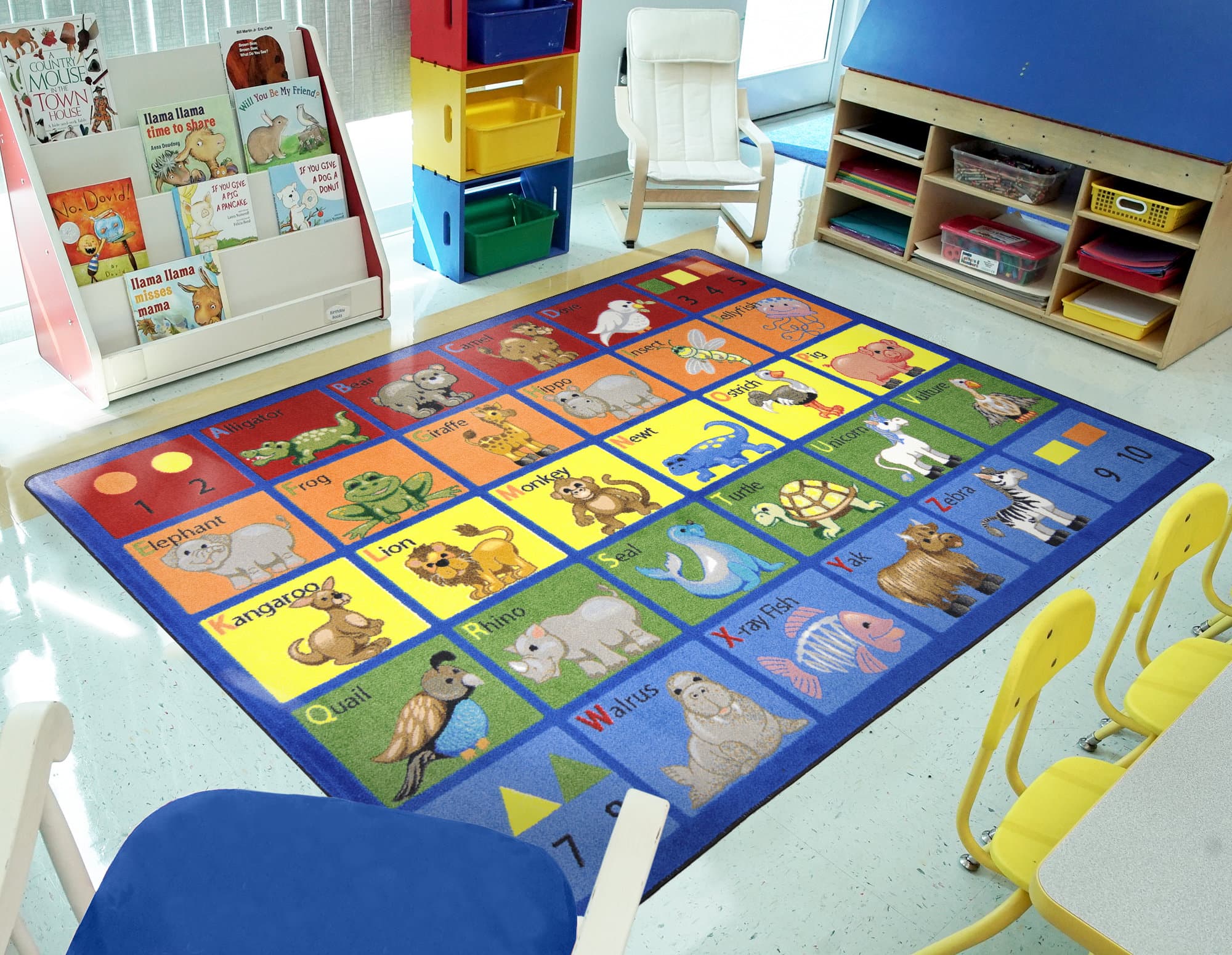 Joy Carpets Educational Animal Phonics Area Rug | Wayfair
