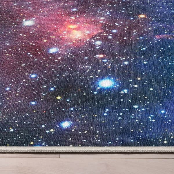 Well Woven Celestial Space Nebula Modern Abstract Multi Color Flat ...