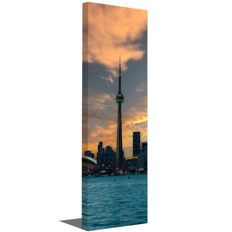 Ebern Designs Green CN Tower Toronto Skyline On Canvas Print - Wayfair ...