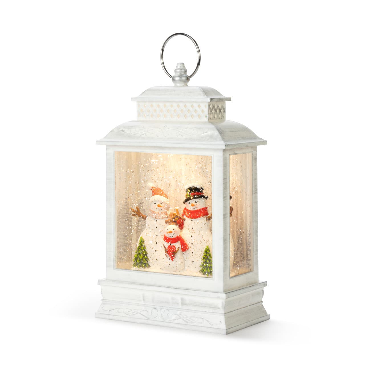 The Holiday Aisle® Lit Musical Snowman Family Lantern | Wayfair