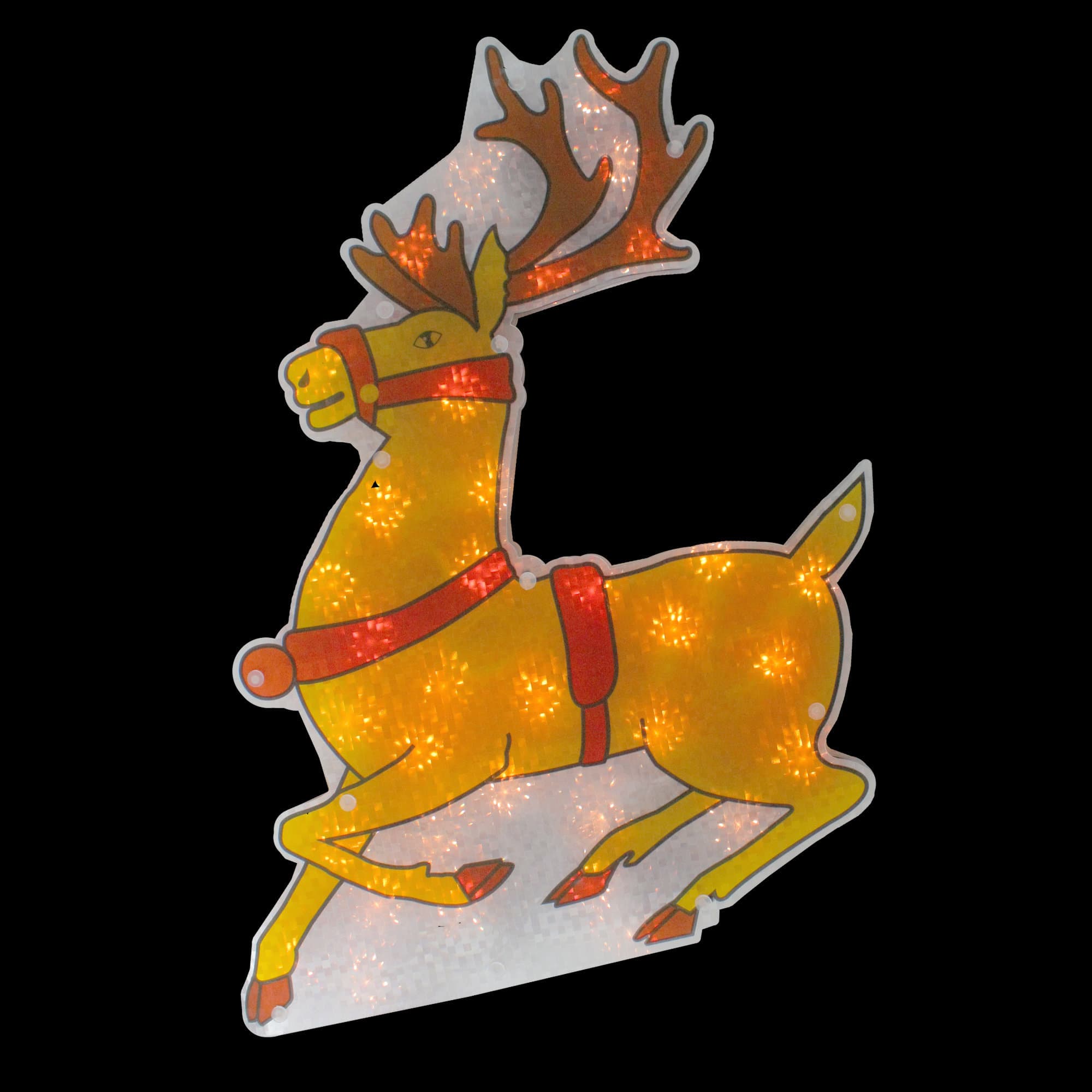 Northlight Seasonal 18" Lighted Brown Reindeer Christmas Window ...