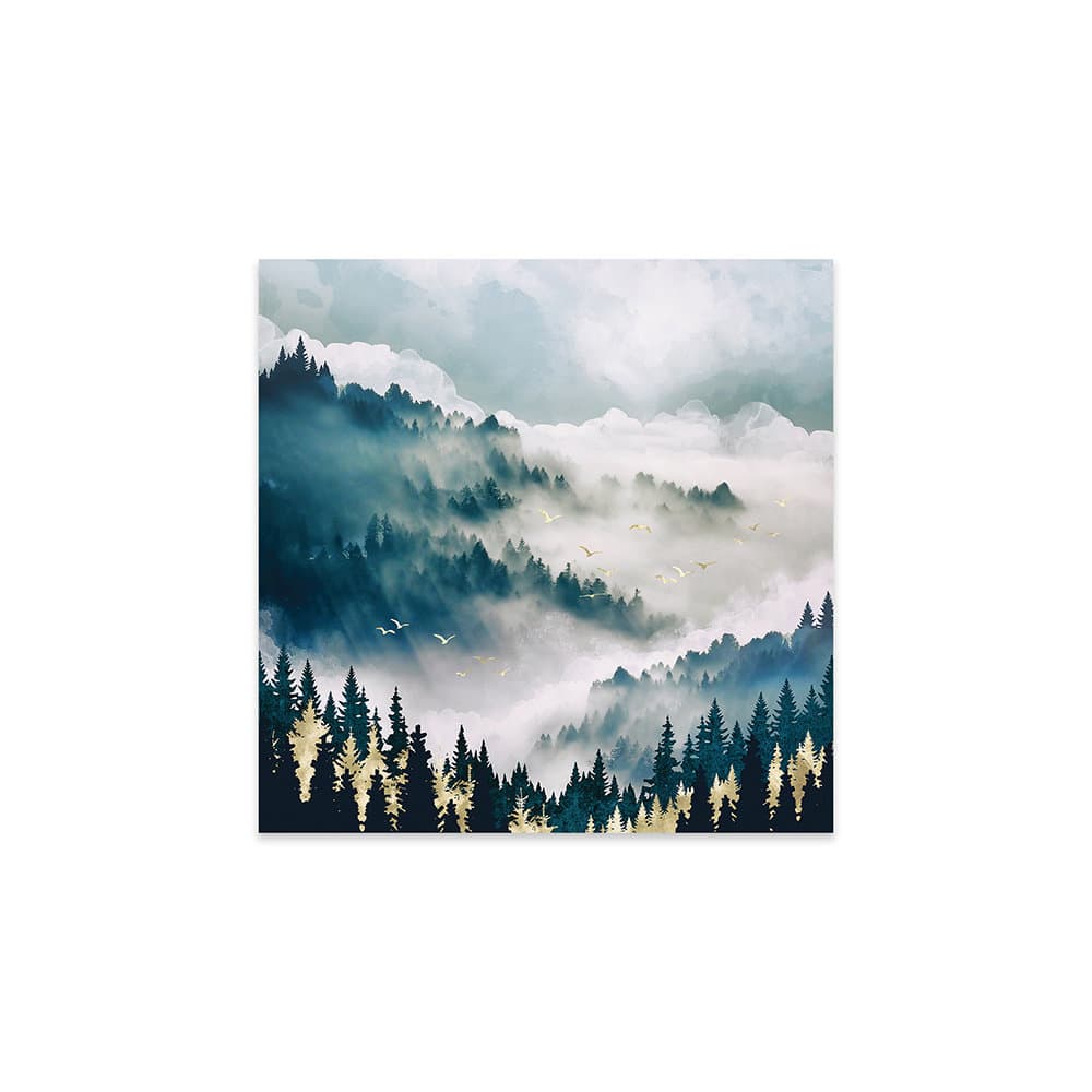 iCanvas Misty Mountains Print On Acrylic Glass | Wayfair