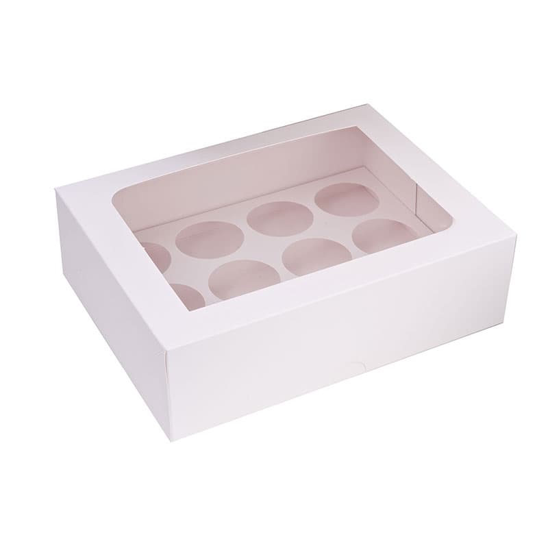Premium Baker s Window Cupcake Box by Spec101 12-Count