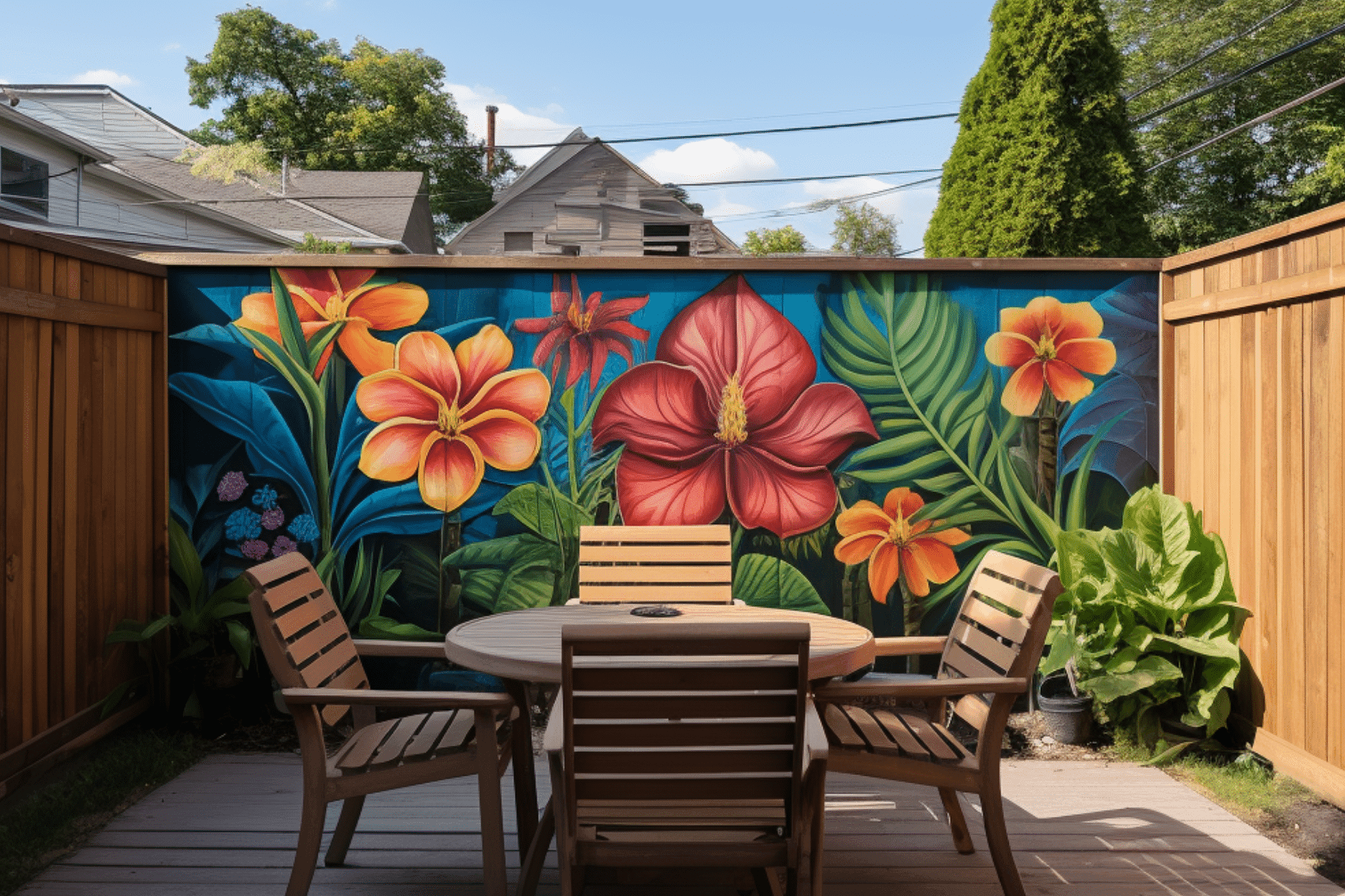 Garden Wall Mural Outdoor at George Hodge blog