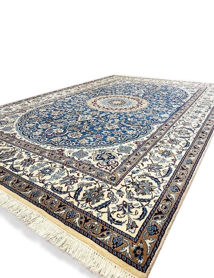 Hand Knotted Wool & Silk Inlaid Persian Nain Rug | Bijan Rugs