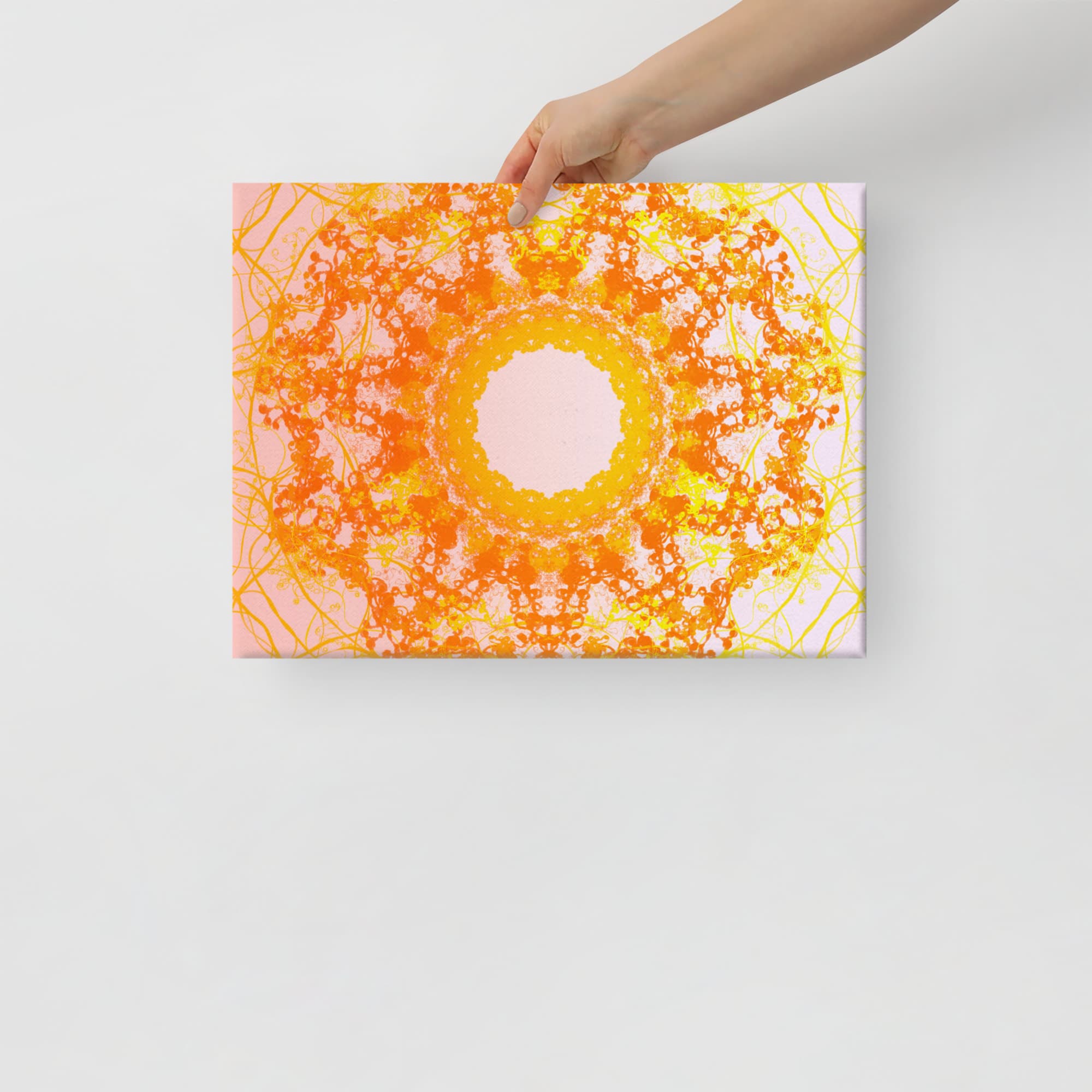 Sunny Mandala Canvas - Mindful Mandala Art