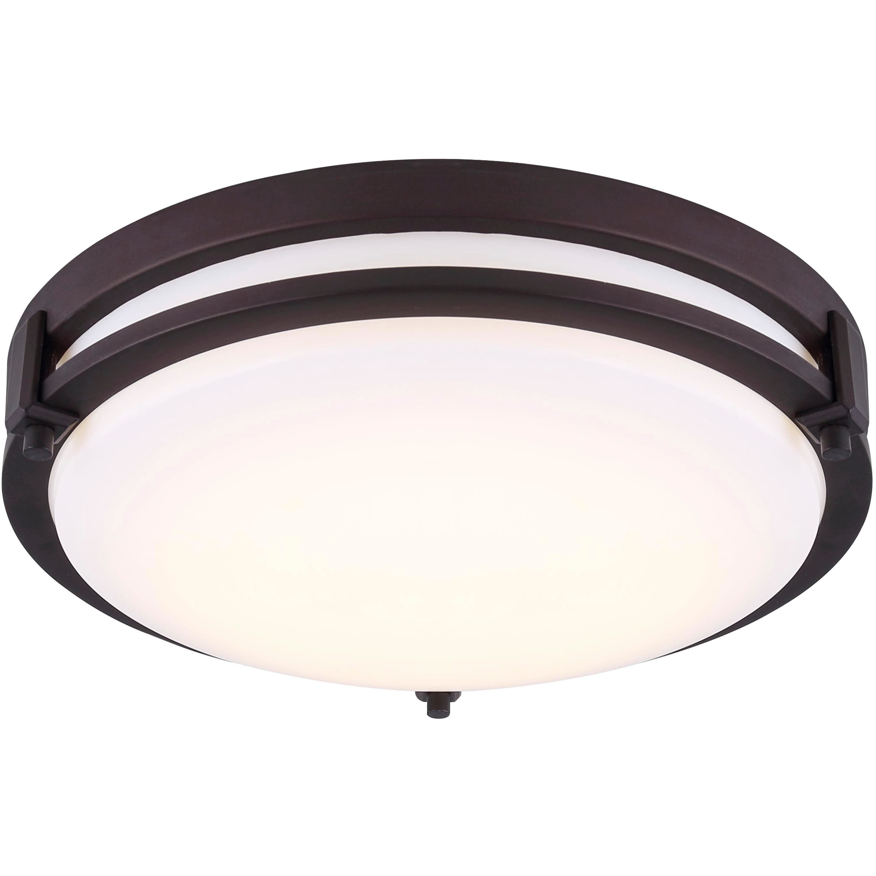Canarm LFM112A13ORB Madison LED 13 inch Oil Rubbed Bronze Flush Mount ...