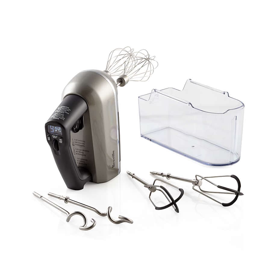 Breville Handy Mix Scraper Silver Electric Hand Mixer + Reviews | Crate ...