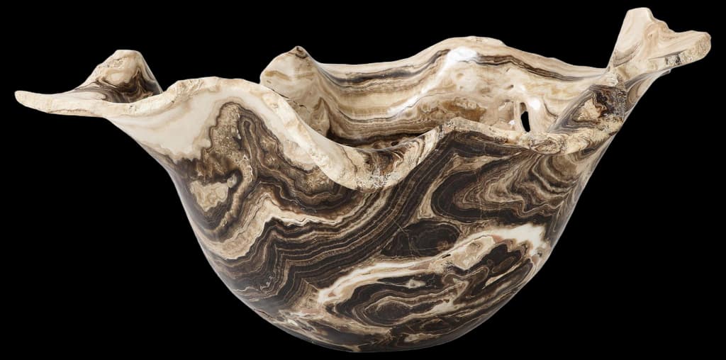 Modern White Ceramic Sculptural Centerpiece Bowl Styled After Artist ...