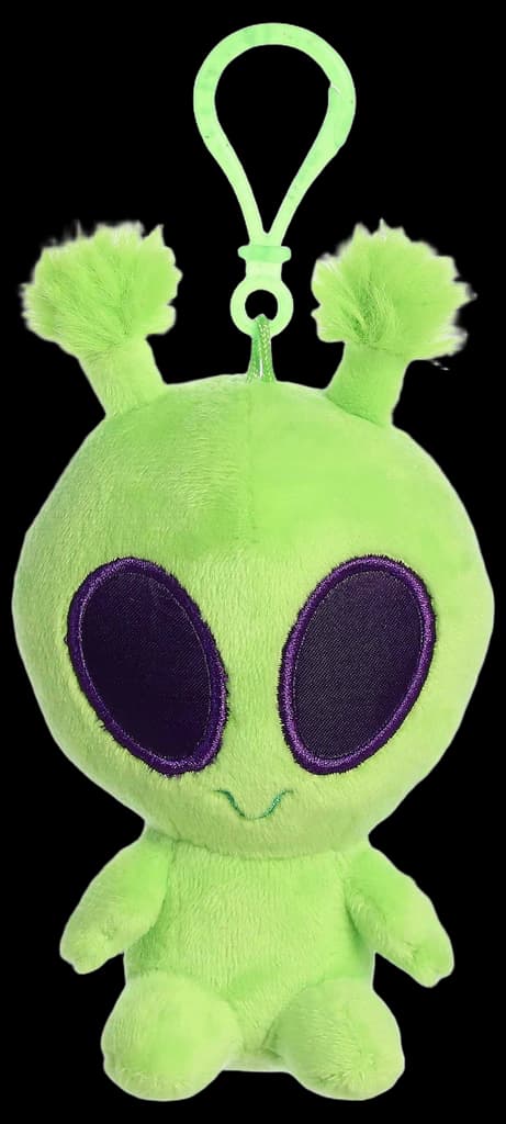 Aurora - Mini Green Twitch Alien Plush Keychain - Interstellar Galactic ...